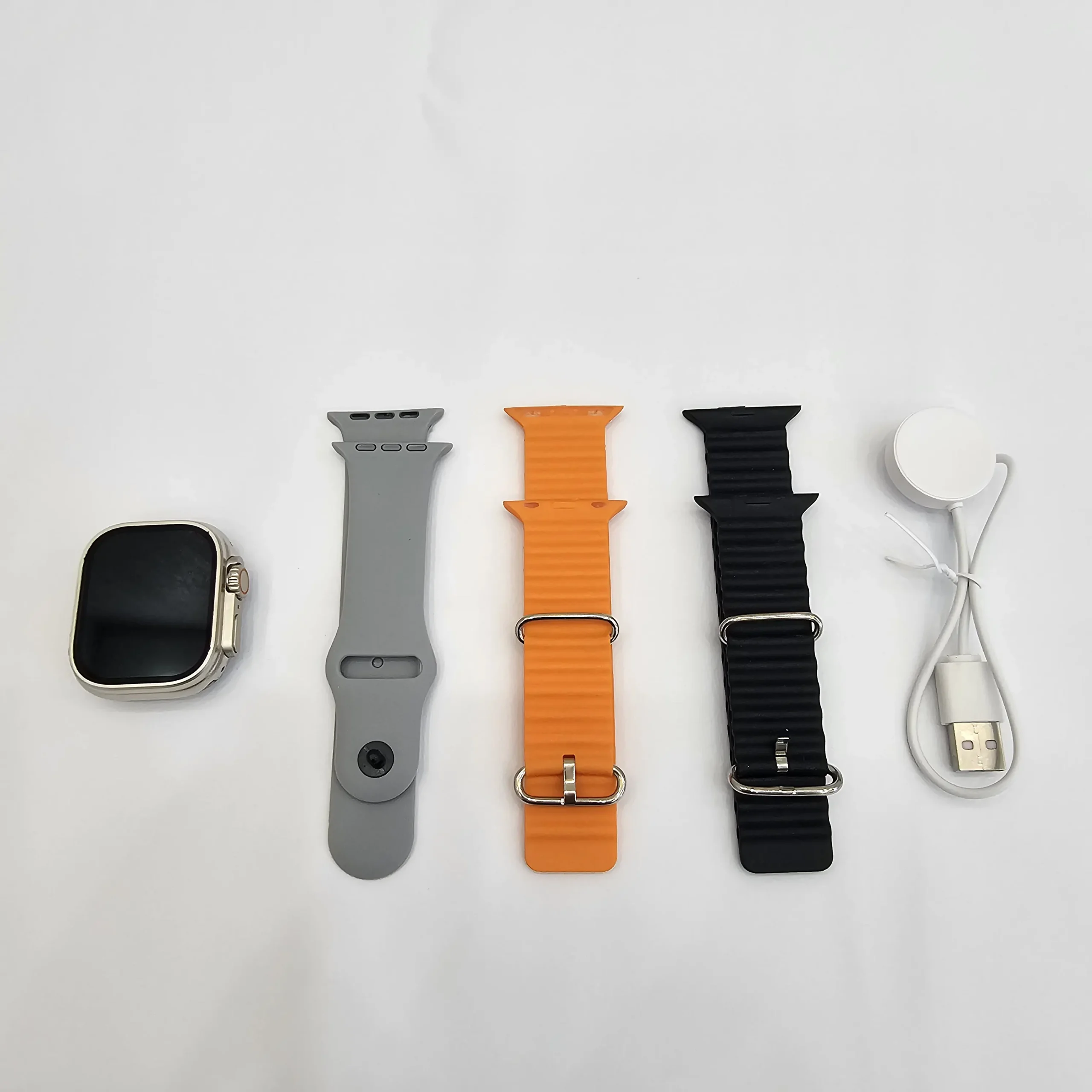 ساعت هوشمند A10 Ultra 2 4 ساعت هوشمند AIO Ultra 2 با بند رنگی، نمایشگر AMOLED و کنترل با انگشت