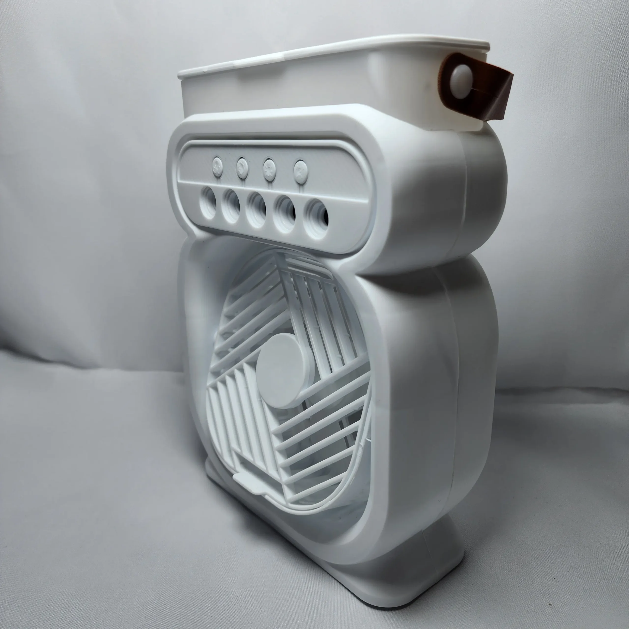 پنکه رومیزی خنککننده و بخور سرد چندکاره مدل Fan Humidifier 2 رطوبت ساز و فن رومیزی چندکاره با مخزن آب بزرگ و نور LED