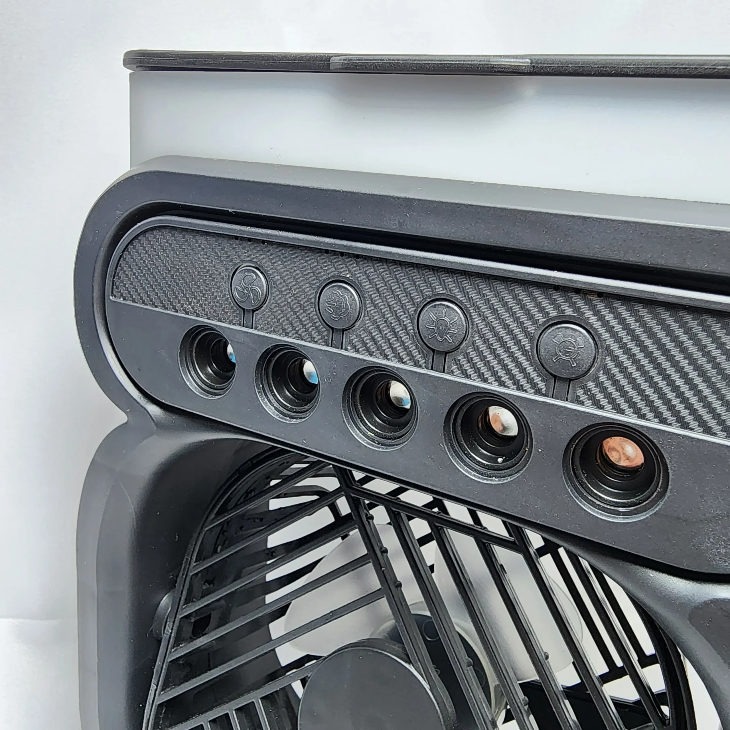 پنکه رومیزی خنککننده و بخور سرد چندکاره مدل Fan Humidifier 6 فن و بخور سرد قابل حمل با پایه رومیزی و تغذیه USB